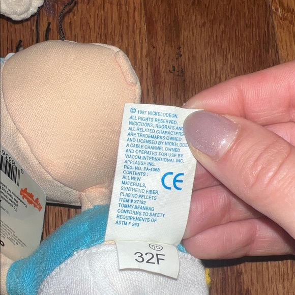 NWT 1997 & 2000 Nickelodeon The Rugrats Tommy Pickles & Kimi Finster Plush Toys - Picture 5 of 10